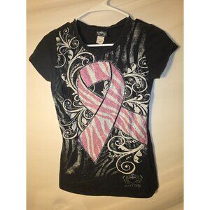 Katydid Y2K Black Shirt Top Blouse Bling Womens Juniors‎ Medium M Vintage